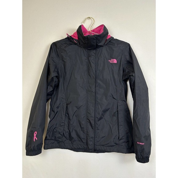 The North Face Jackets & Blazers - THE NORTH FACE Hooded Hyvent Lightweight Breast Cancer Awareness Jacket Women M